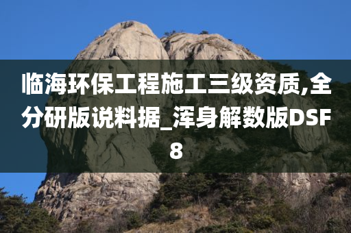 临海环保工程施工三级资质,全分研版说料据_浑身解数版DSF8