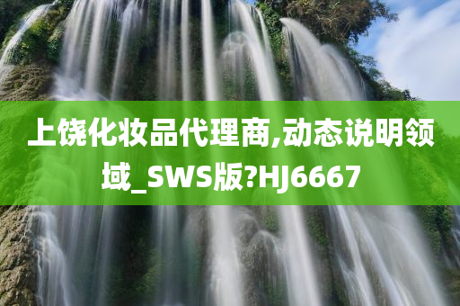 上饶化妆品代理商,动态说明领域_SWS版?HJ6667