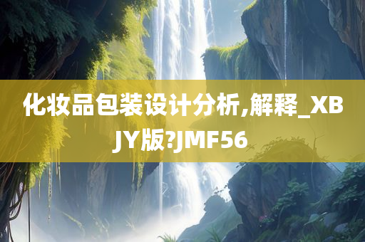 化妆品包装设计分析,解释_XBJY版?JMF56