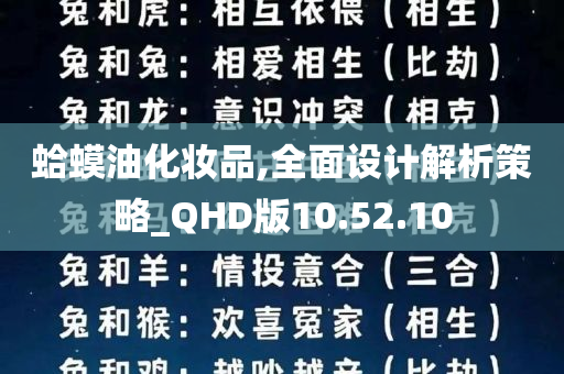 蛤蟆油化妆品,全面设计解析策略_QHD版10.52.10